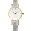 2140_geormas Γυναικείο ρολόι OBAKU Lykke Gold με δίχρωμο μπρασελέ