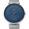 2143_geormas Ανδρικό ρολόι OBAKU Elm Cyan με μπρασελέ