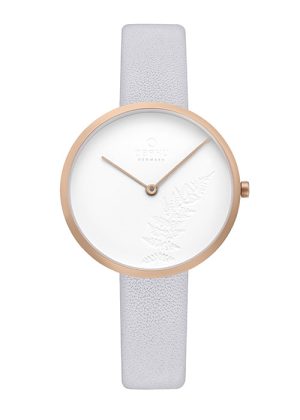 Γυναικείο ρολόι OBAKU Hassel Dove με δερμάτινο λουρί