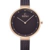 2149_geormas Γυναικείο ρολόι OBAKU Blomme Walnut με μπρασελέ