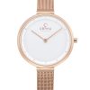 Γυναικείο ρολόι OBAKU Blomme Rose με μπρασελέ