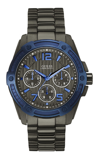 Ανδρικό ρολόι GUESS W0601G1 Multifunction με μπρασελέ