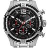 Ανδρικό ρολόι GUESS W0968G1 Chronograph με μπρασελέ