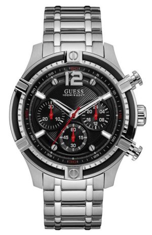 Ανδρικό ρολόι GUESS W0968G1 Chronograph με μπρασελέ