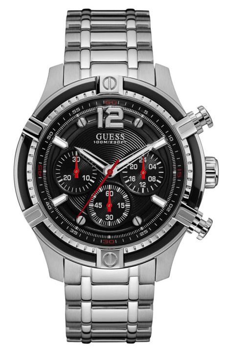 Ανδρικό ρολόι GUESS W0968G1 Chronograph με μπρασελέ