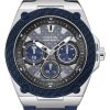 Ανδρικό ρολόι GUESS W1049G1 Multi Function με μπλε καουτσούκ λουρί