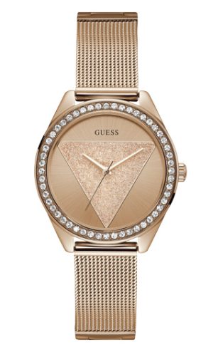 Γυναικείο ρολόι GUESS με πλεχτό μπρασελέ