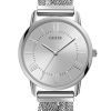2188_geormas Γυναικείο ρολόι GUESS με πλεχτό μπρασελέ