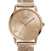 2189_geormas Γυναικείο ρολόι GUESS W1143L3 με πλεχτό μπρασελέ