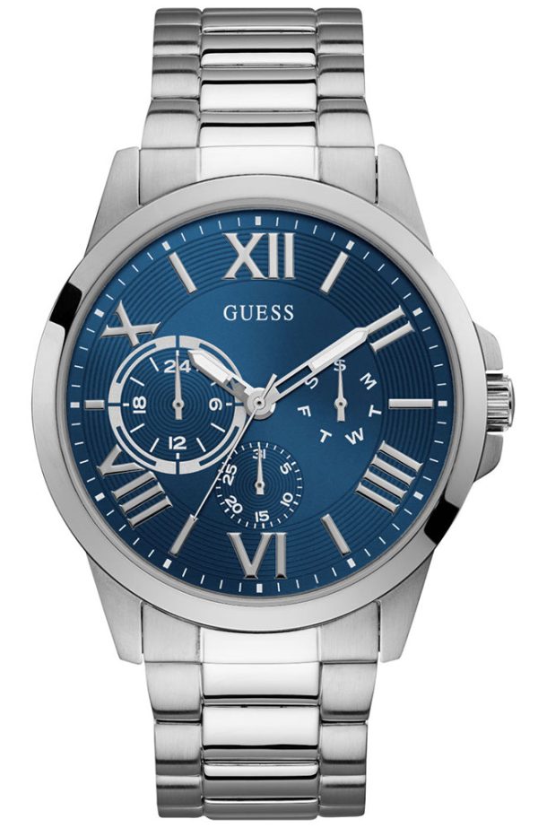 Ανδρικό ρολόι GUESS W1184G4 Multi Function με μπρασελέ