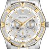 Γυναικείο ρολόι BULOVA Diamond 98E112 με μπρασελέ δίχρωμο