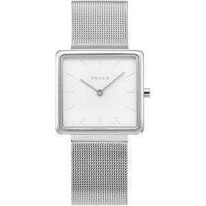 235_geormas Γυναικείο ρολόι OBAKU Kvadrat με μπρασελέ