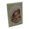 Εικόνα fresco 10x15 "ΠΑΝΑΓΙΑ ΜΕ ΧΡΙΣΤΟ"σε ξύλο με ζωγραφική και ασήμι