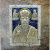Εικόνα fresco 25x30 "ΑΓ.ΝΙΚΟΛΑΟΣ ασήμι και χρυσό