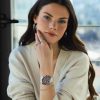 Γυναικείο ρολόι BREEZE Poshius Chronograph με δίχρωμο μπρασελέ