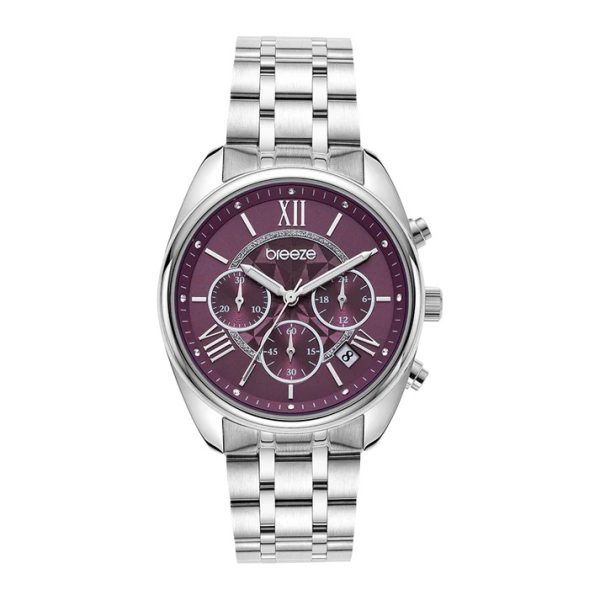 612521_6-165 Γυναικείο ρολόι BREEZE Poshius Chronograph με μπρασελέ