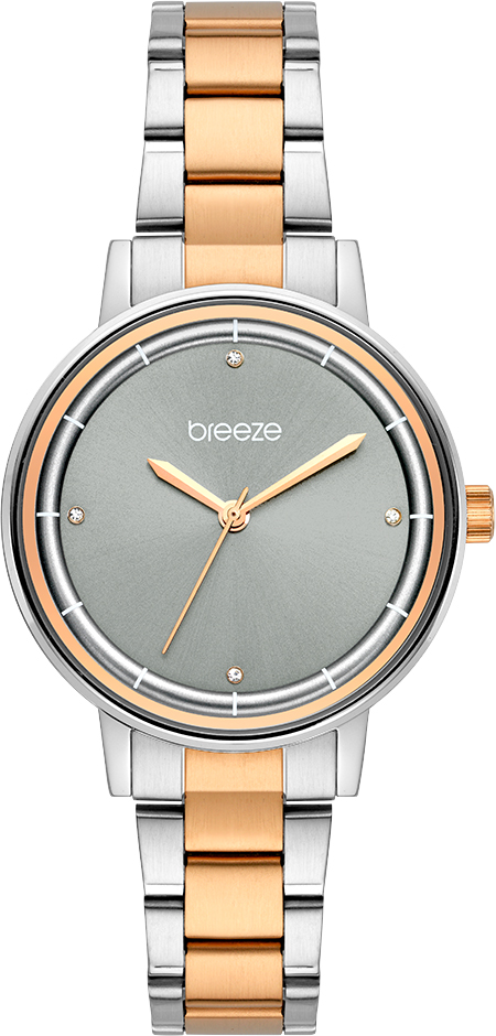 712381.6 Γυναικείο ρολόι BREEZE Mystique με δίχρωμο μπρασελέ