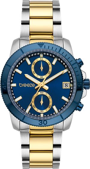 Γυναικείο ρολόι BREEZE Sparkly με δίχρωμο μπρασελέ
