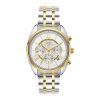 Γυναικείο ρολόι BREEZE Poshius Chronograph με δίχρωμο μπρασελέ