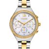 Γυναικείο ρολόι BREEZE Absolute Chronograph με δίχρωμο μπρασελέ