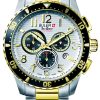 Ανδρικό ρολόι BULER Sea Quest 037131 Chronograph με μπρασελέ