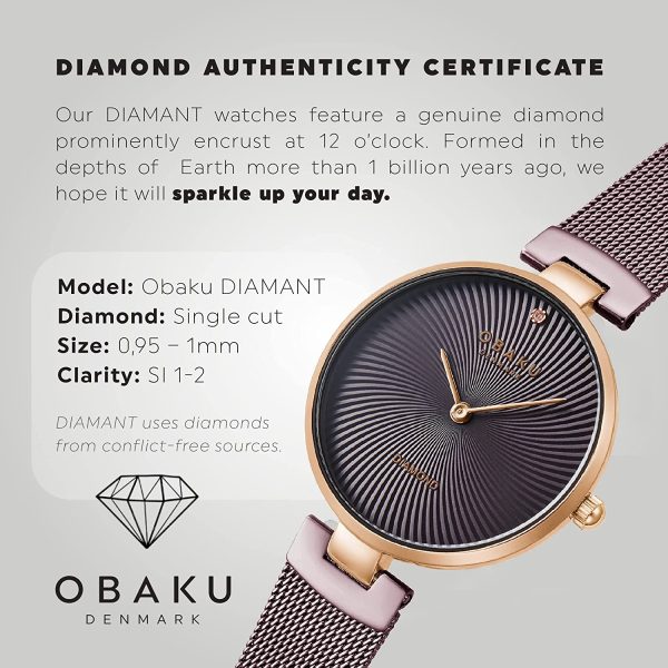 81qEvVhrEAL._UL1500_ Γυναικείο ρολόι OBAKU Diamant με μπρασελέ