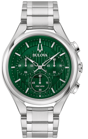 Αντρικό ρολόι BULOVA Curv Chronograph με μπρασελέ