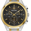 Αντρικό ρολόι BULOVA Curv Chronograph με μπρασελέ