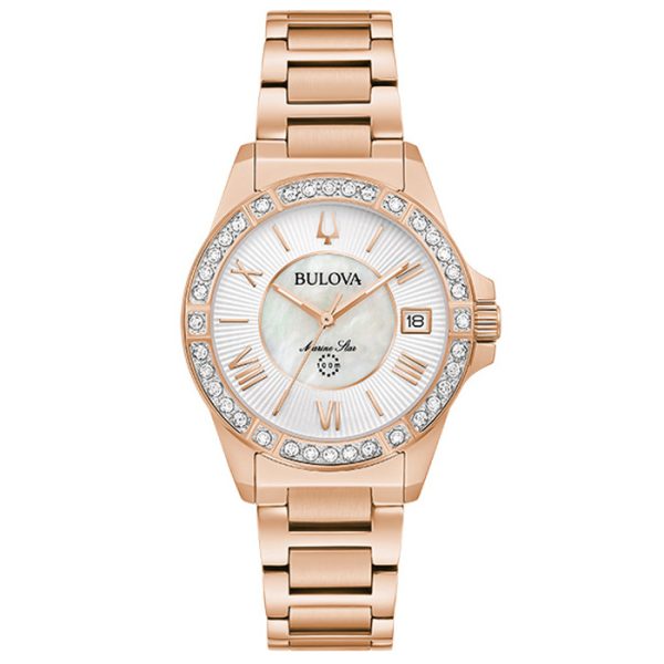 98R29592 Γυναικείο ρολόι BULOVA Marine Star Collection με μπρασελέ