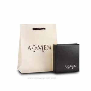 BOX-AMEN Γυναικείο δαχτυλίδι ΑΜΕΝ από ασήμι 925 με ζιργκόν