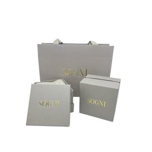 BOX29 Γυναικεία σκουλαρίκια SOGNI από ασήμι 925 επιπλατινωμένα με ζιργκόν