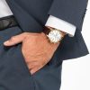 Ανδρικό ρολόι CITIZEN Eco-drive Chronograph με δερμάτινο λουρί