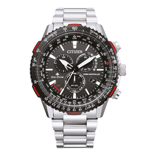 Ανδρικό ρολόι CITIZEN Eco-drive Chronograph Radio Controlled με μπρασελέ