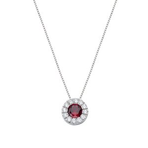 Γυναικείο κολιέ ΑΜΕΝ από ασήμι 925 με ζιργκόν