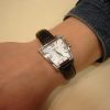 DSC03467 Γυναικείο ρολόι CORUM Trapeze με διαμάντια & δερμάτινο λουρί