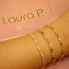 Γυναικείο βραχιόλι LAURA P. Cocktail από ασήμι 925 με φλοιό χρυσού και ζιργκόν