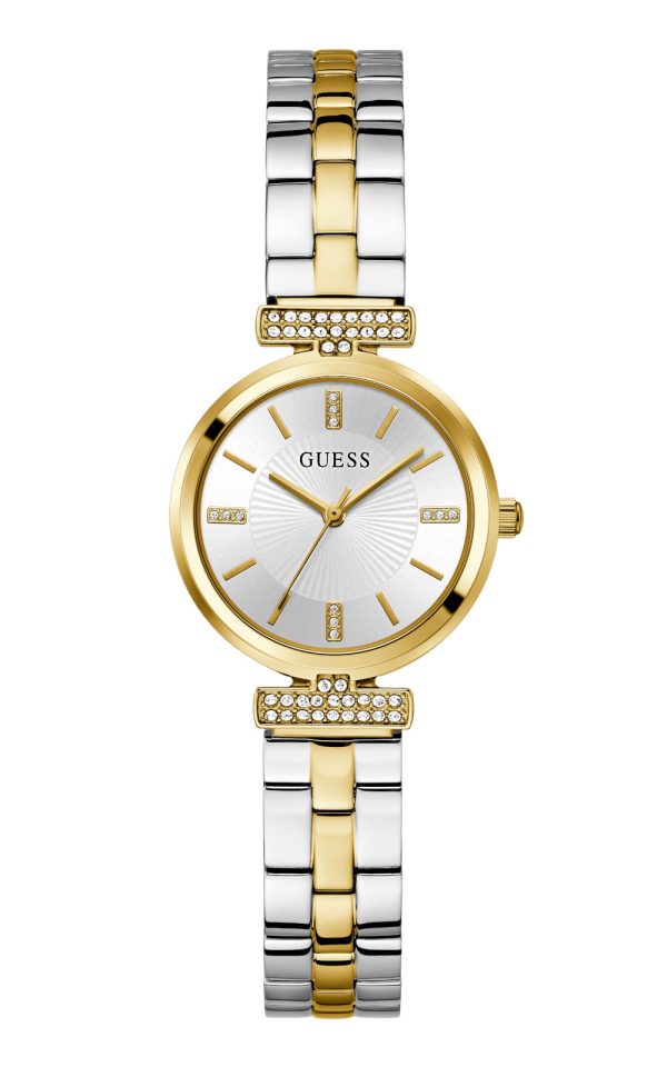 GUESS-ARRAY-GW0762L5-Quartz- Γυναικείο ρολόι GUESS Array με δίχρωμο μπρασελέ