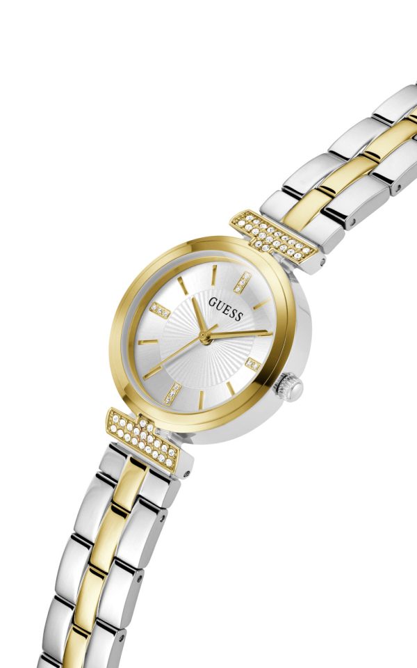 GUESS-ARRAY-GW0762L5-Quartz-4 Γυναικείο ρολόι GUESS Array με δίχρωμο μπρασελέ