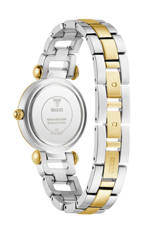 Γυναικείο ρολόι GUESS Ginger με δίχρωμο μπρασελέ
