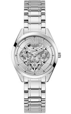 GUESS-GW0253L1-Quartz-Multi-Function2 Γυναικείο ρολόι Guess Clear Cut με μπρασελέ