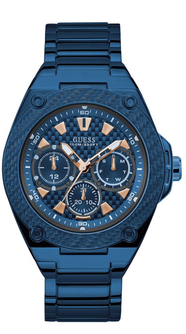 GUESS-W1305G4-Ανδρικό-Ρολόι-Quartz-Multi-Function Ανδρικό ρολόι GUESS Legacy Multi Function με μπρασελέ
