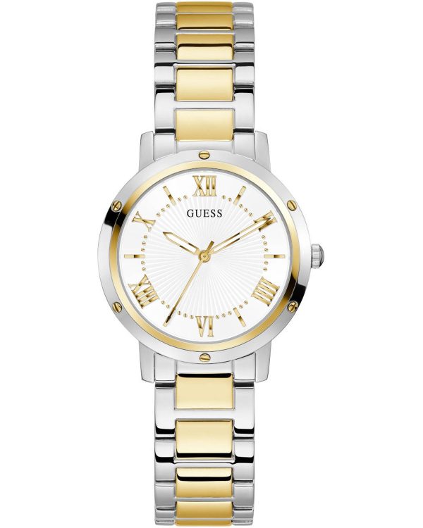 GW0404L2_1 Γυναικείο ρολόι Guess Dawn με μπρασελέ