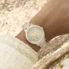GW0944L3_N-1 Γυναικείο ρολόι GUESS G Lace με δίχρωμο μπρασελέ