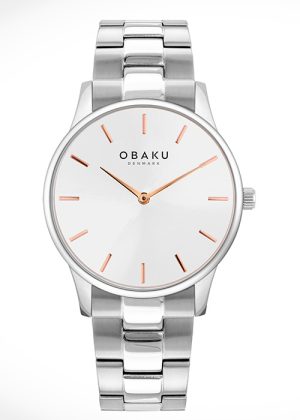 LYNG_PEACH_V247GXCISC Αντρικό ρολόι Obaku Lyng Lille με μπρασελέ
