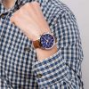 Aνδρικό ρολόι FESTINA Chronograph με δερμάτινο λουρί