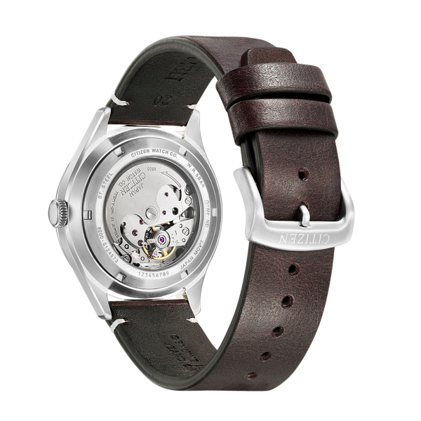 NH8390-03XE_4.thumb_ Ανδρικό ρολόι CITIZEN Automatic Mechanical με δερμάτινο λουρί