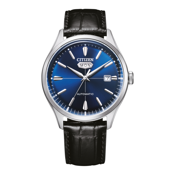 Ανδρικό ρολόι CITIZEN Automatic Mechanical με δερμάτινο λουρί