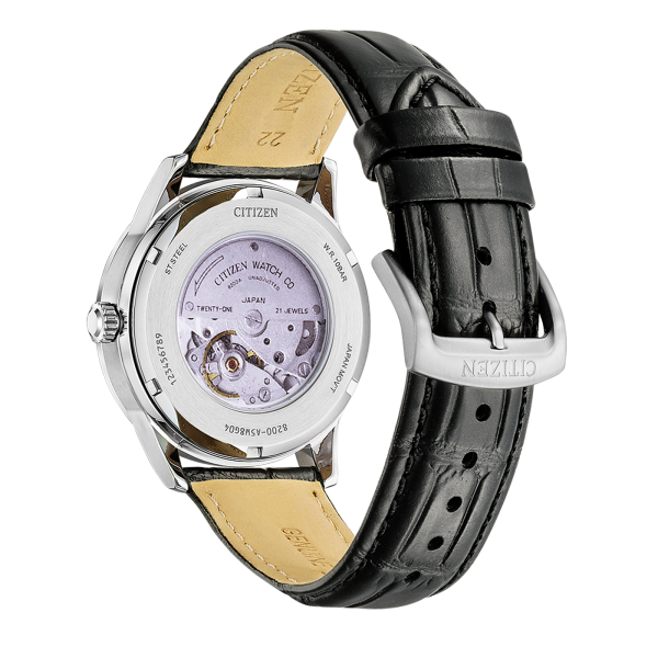 Ανδρικό ρολόι CITIZEN Automatic Mechanical με δερμάτινο λουρί
