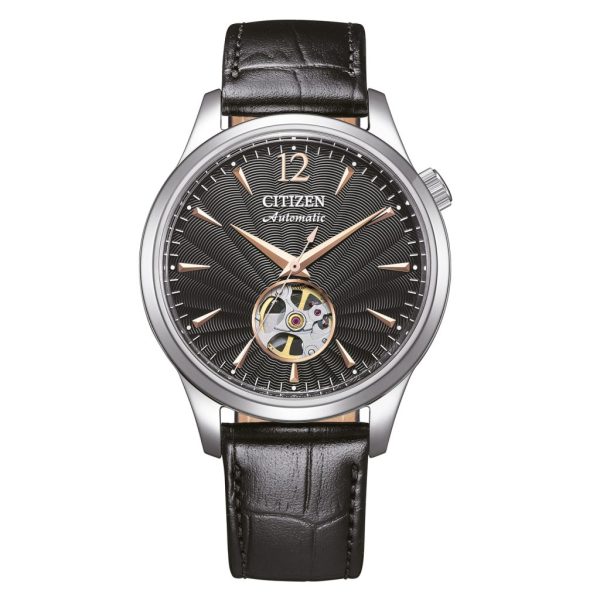 Ανδρικό ρολόι CITIZEN Automatic Mechanical με δερμάτινο λουρί
