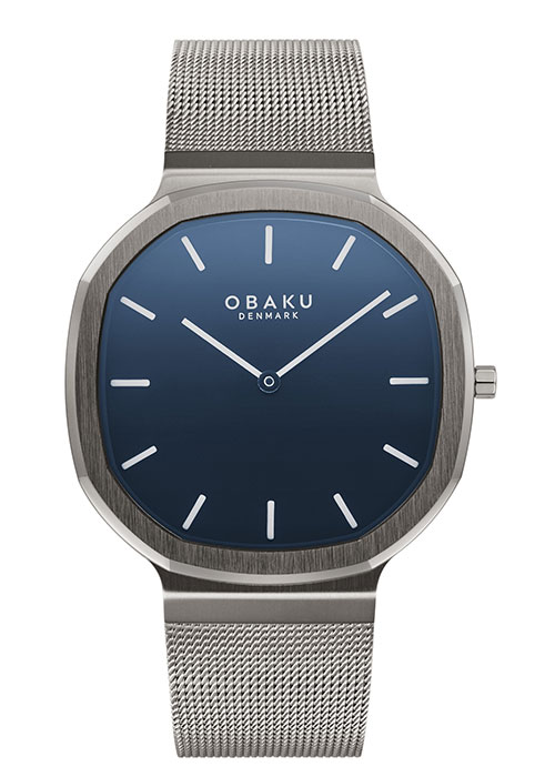 OKTANT-SHADOW-V253GXJLMJ Αντρικό ρολόι OBAKU Oktant Shadow με μπρασελέ